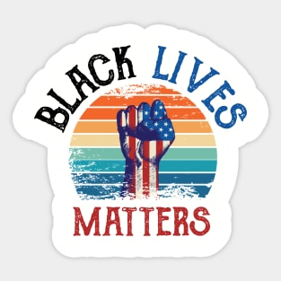 Black Lives Matter stop racism Sticker